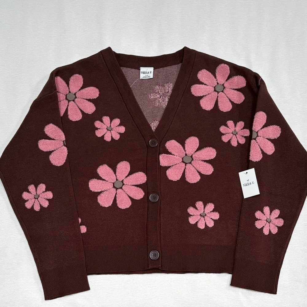 Daisy Knit Cardigan - Cofebean - brand new